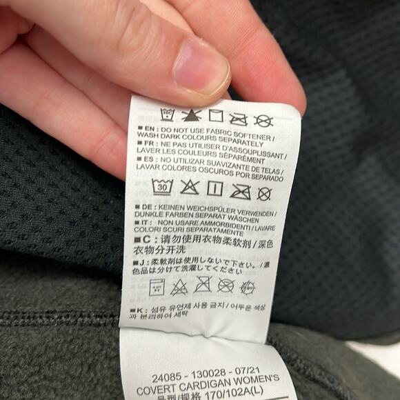 Arc’teryx Womens Covert Cardigan Heathered Fleece Technical Sweater Jacket Large - Picture 14 of 15